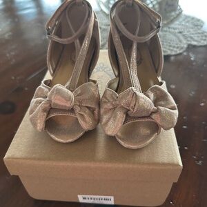 Joyfolie Lucia Heel peep toes Rosegold size T11. EUC, might not have been used.